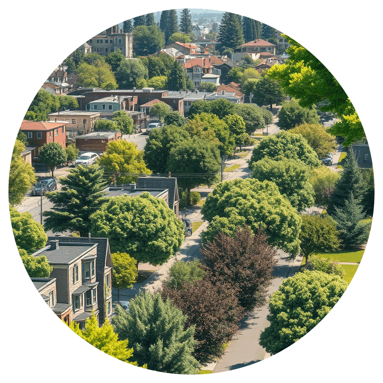 ai generated tree in neighborhood